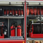 industrial extinguiser caddy